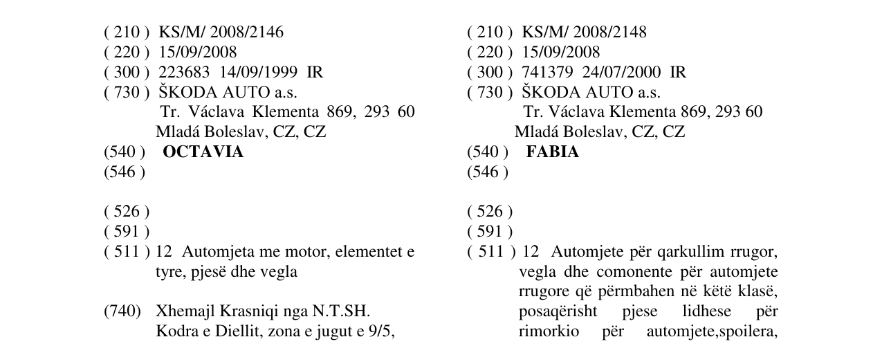 Zëri i markës FABIA në buletin
