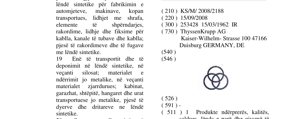 Zëri i markës Markë figurative në buletin