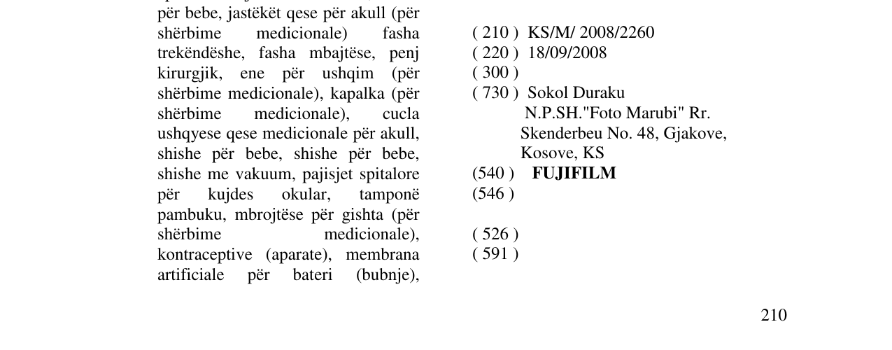 Zëri i markës FUJIFILM në buletin
