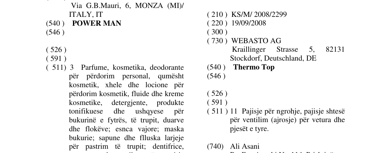 Zëri i markës Thermo Top në buletin
