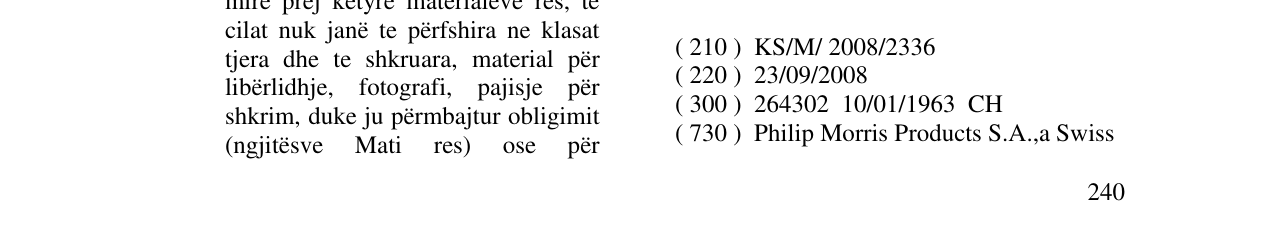 Zëri i markës CONTACT në buletin