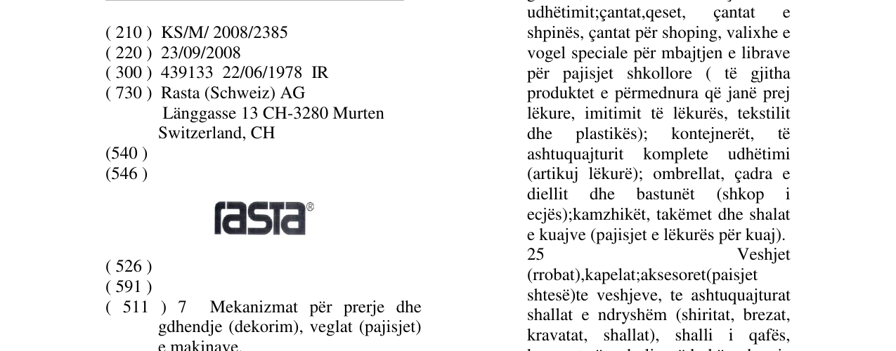 Zëri i markës Markë figurative në buletin