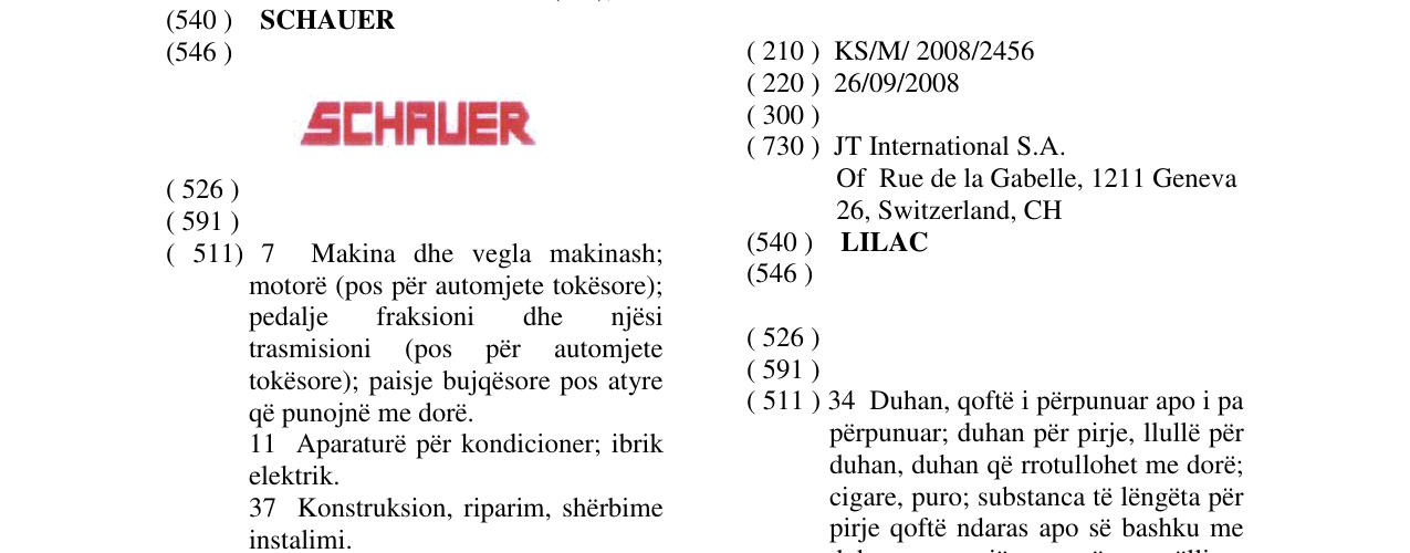 Zëri i markës LILAC në buletin