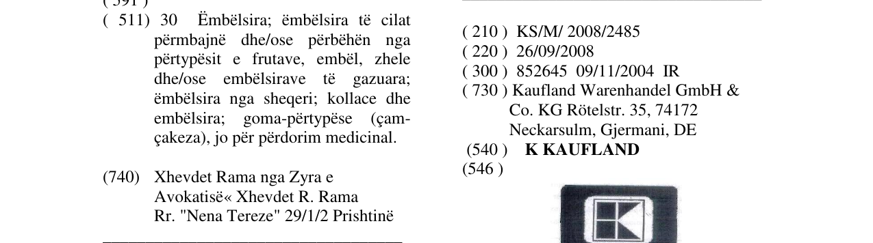Zëri i markës K KAUFLAND në buletin