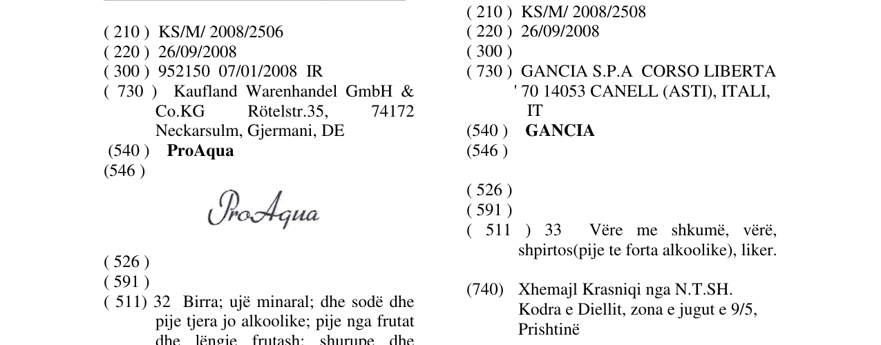 Zëri i markës ProAqua në buletin