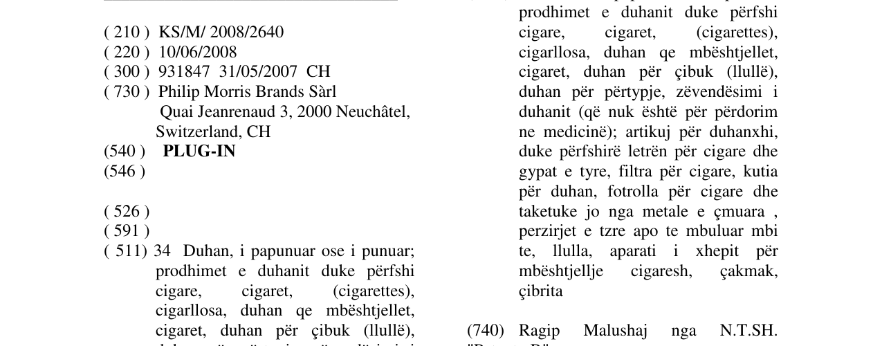 Zëri i markës PLUG-IN në buletin