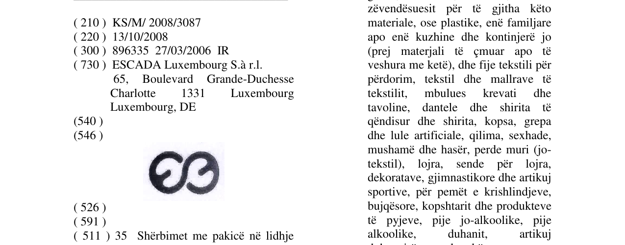 Zëri i markës Markë figurative në buletin