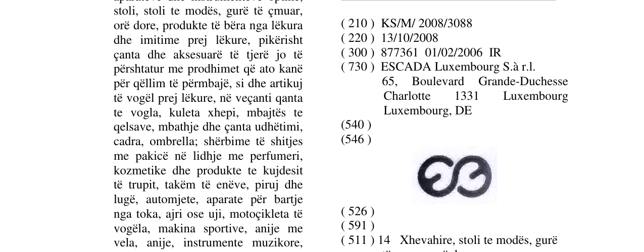 Zëri i markës Markë figurative në buletin