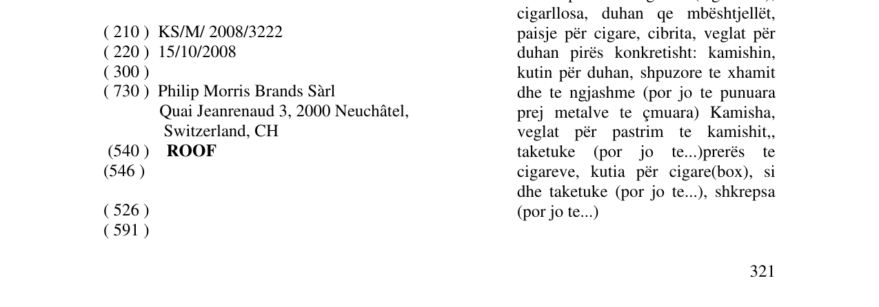 Zëri i markës ROOF në buletin