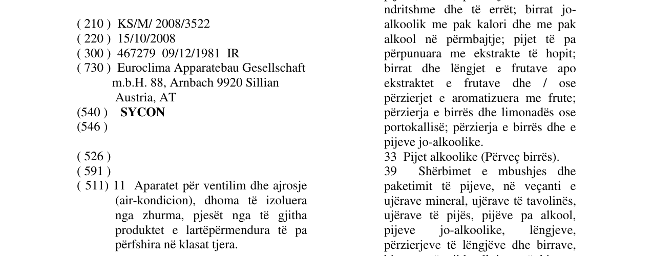 Zëri i markës SYCON në buletin