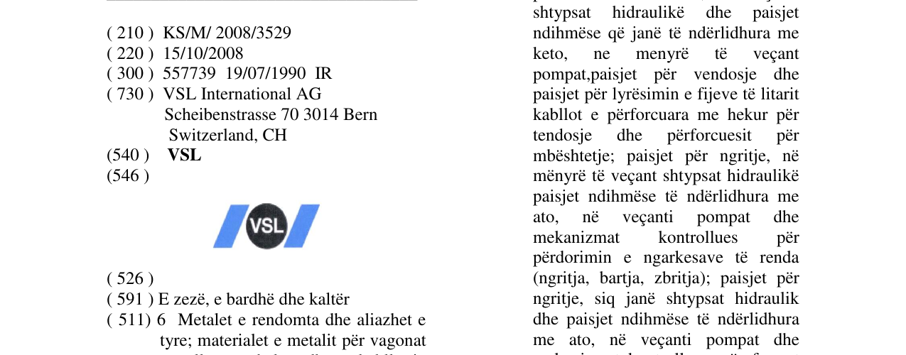 Zëri i markës VSL në buletin
