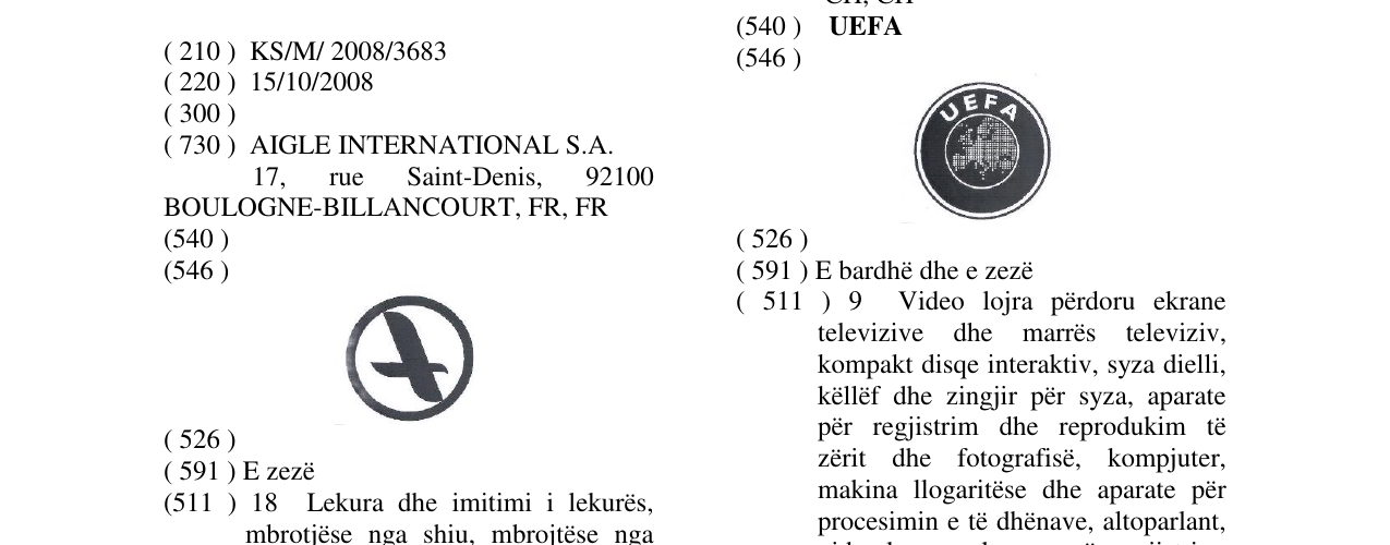 Zëri i markës Markë figurative në buletin