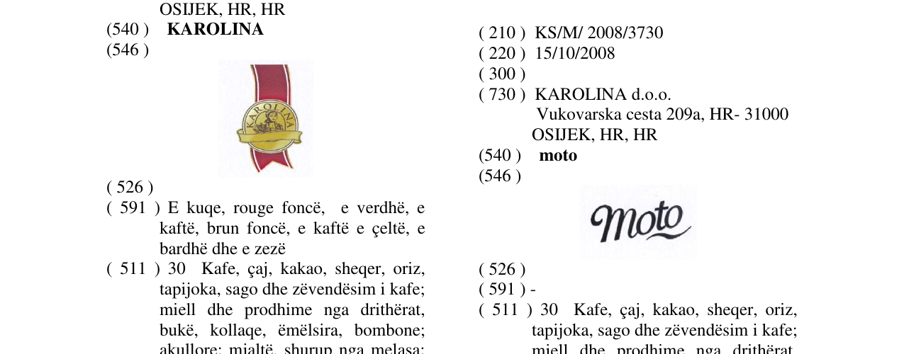 Zëri i markës moto në buletin