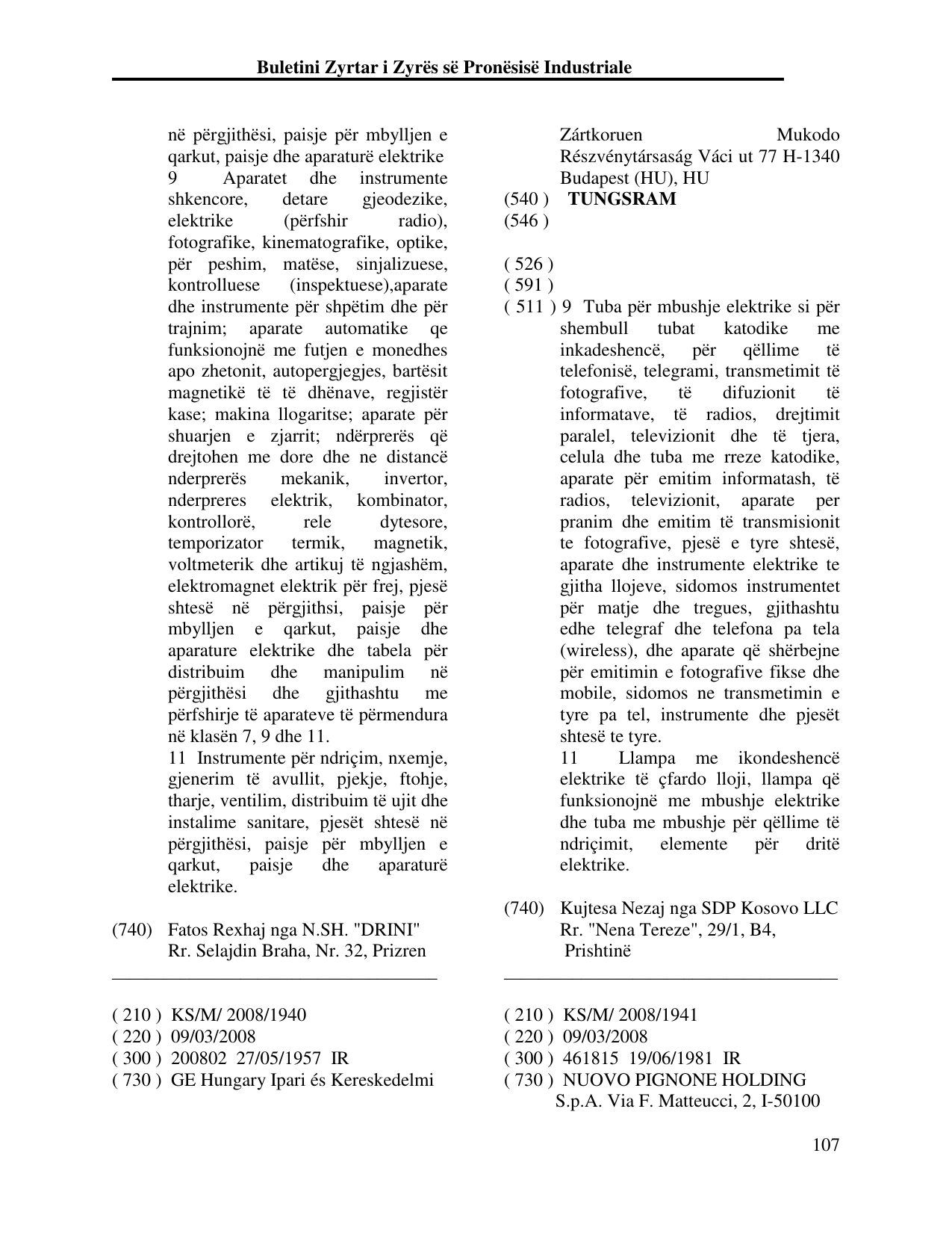 Faqja 107 e buletinit