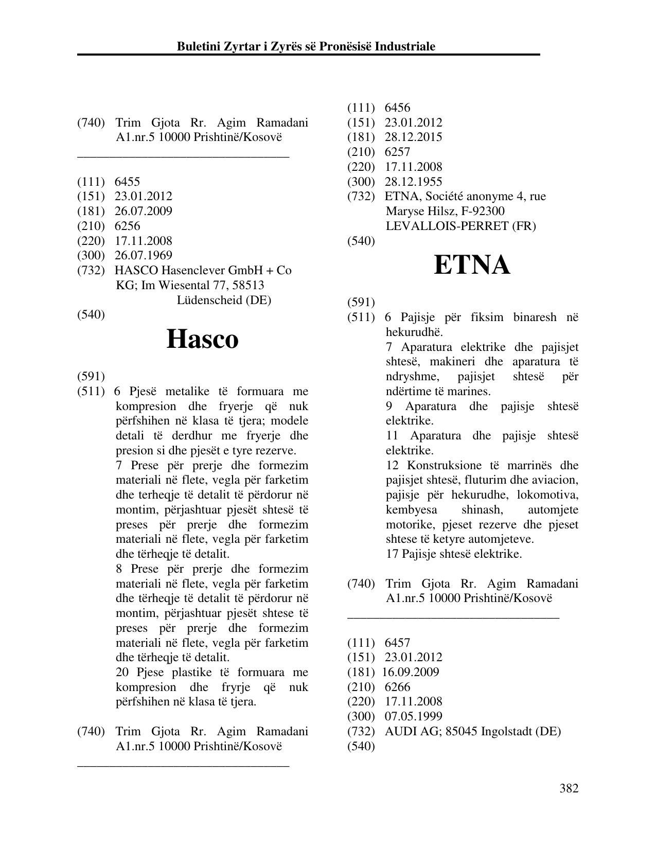 Faqja 382 e buletinit