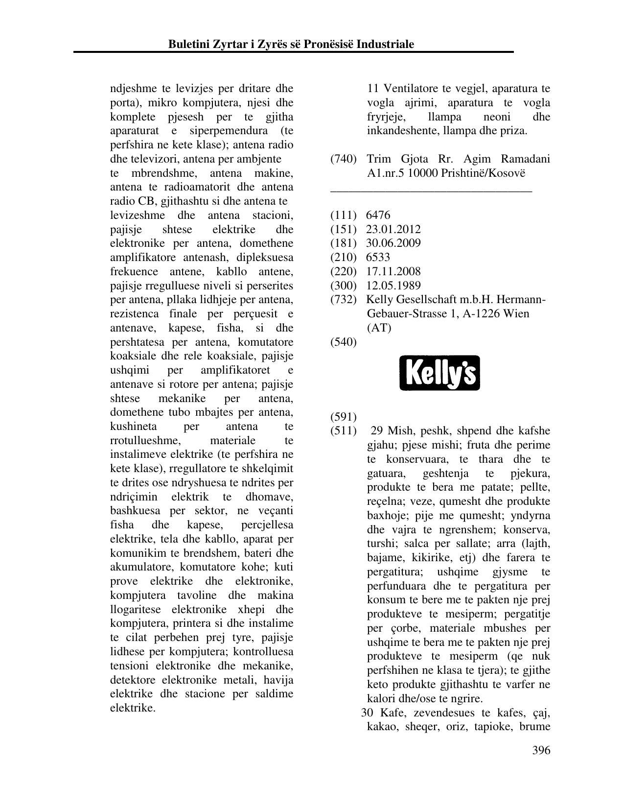 Faqja 396 e buletinit