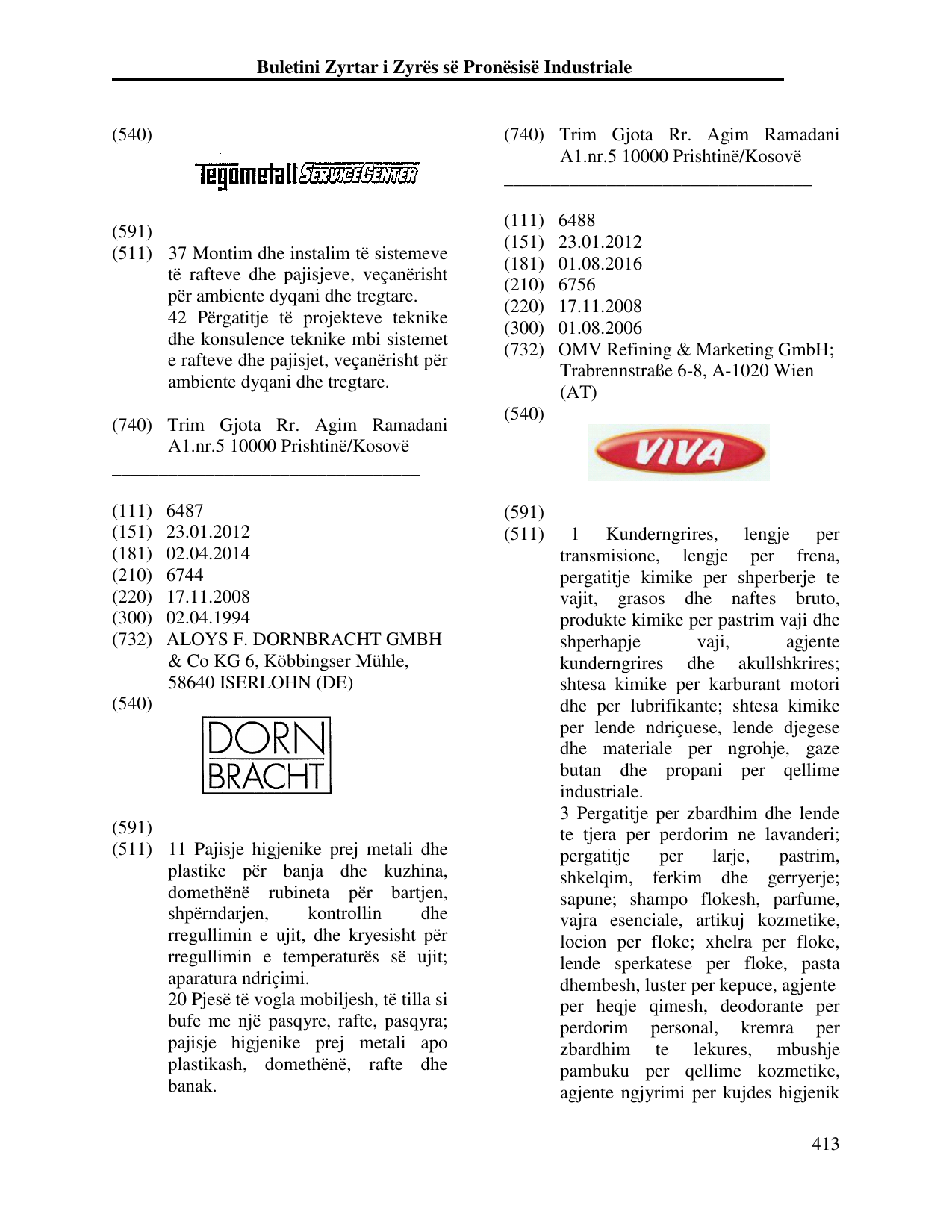 Faqja 413 e buletinit