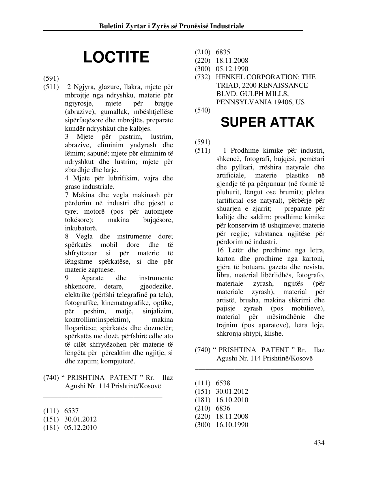 Faqja 434 e buletinit