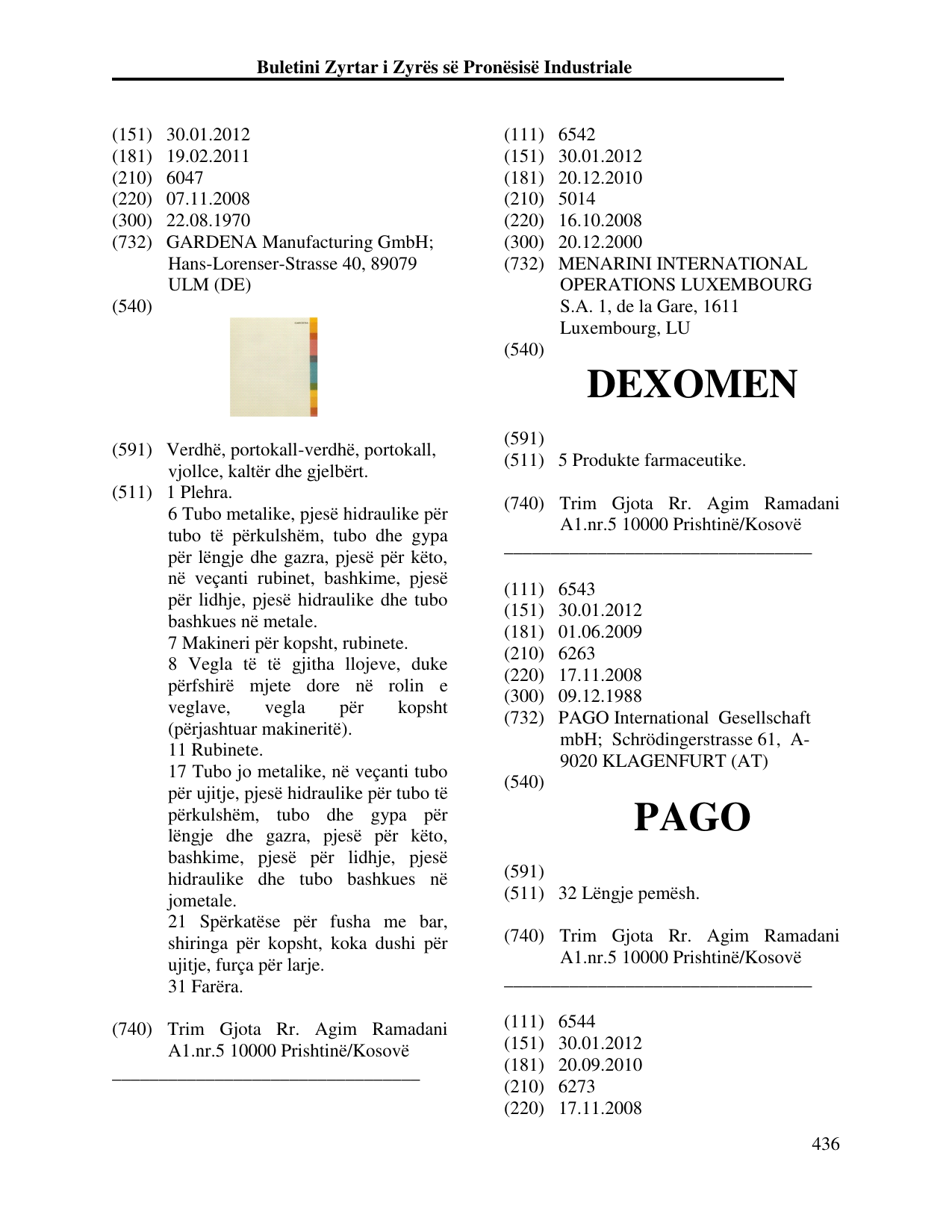 Faqja 436 e buletinit