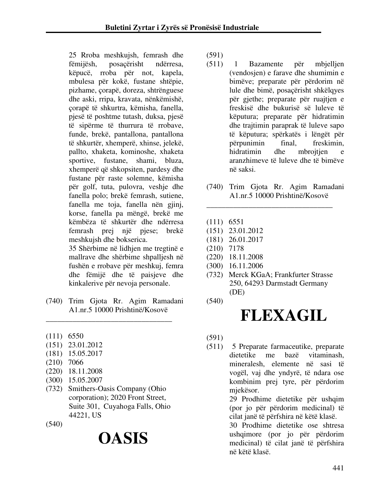 Faqja 441 e buletinit
