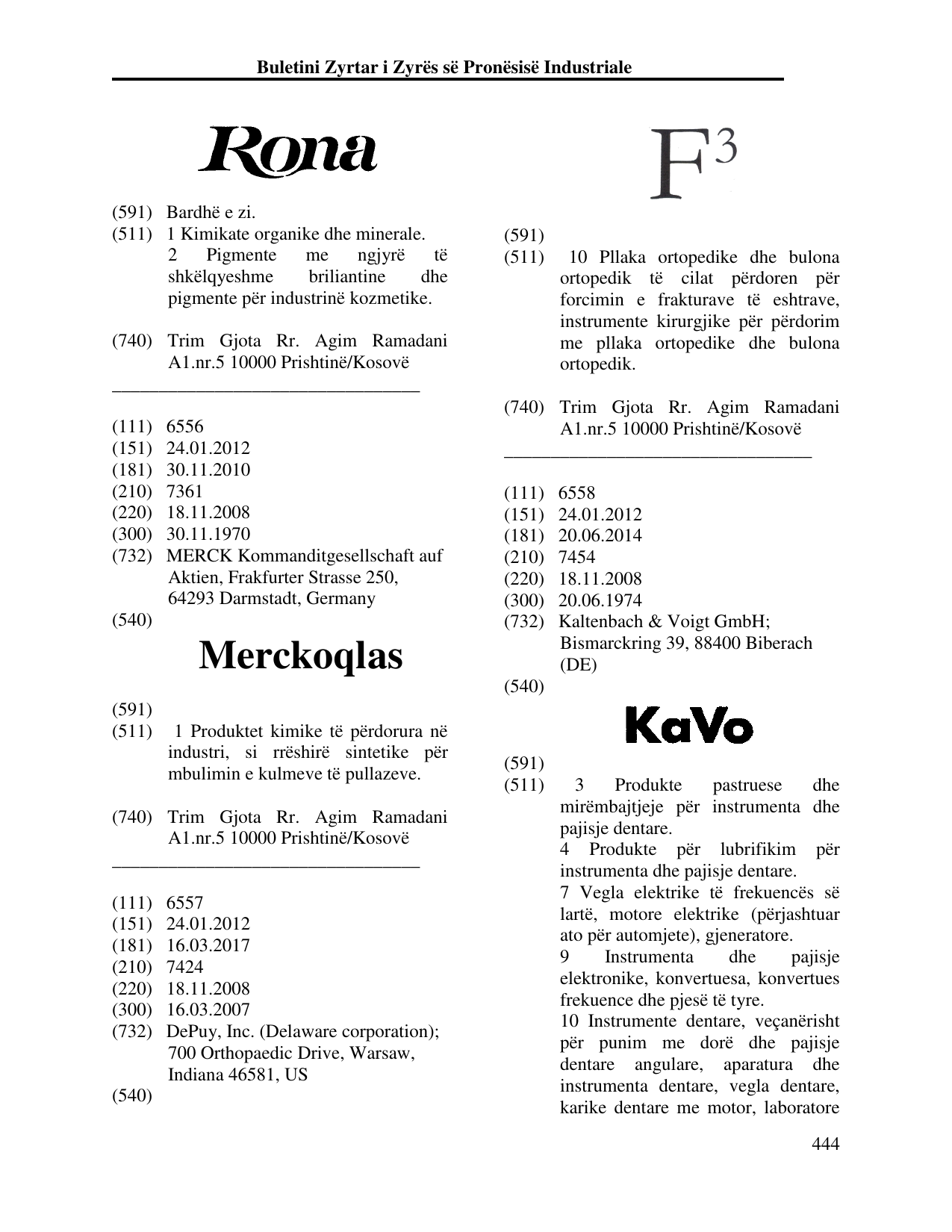 Faqja 444 e buletinit