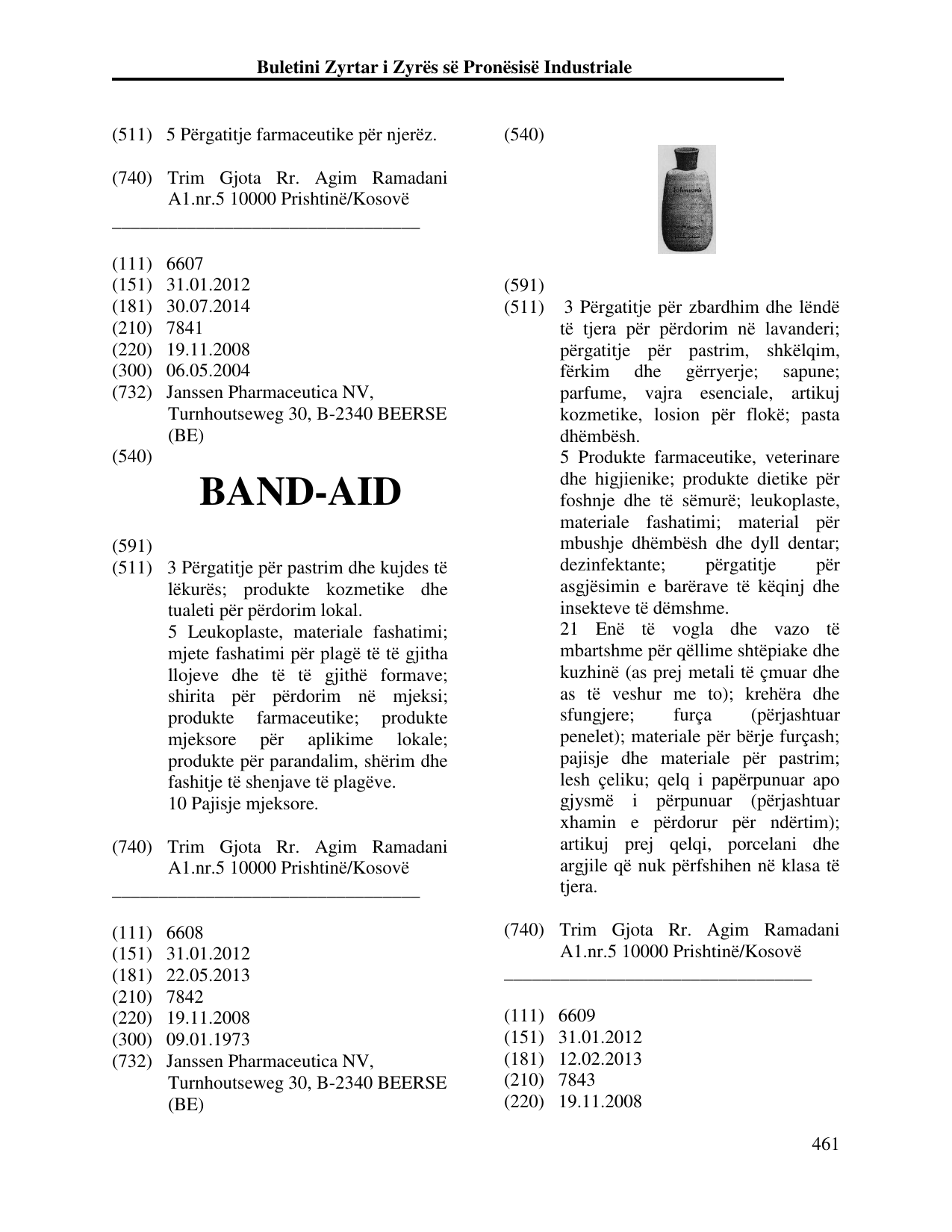 Faqja 461 e buletinit