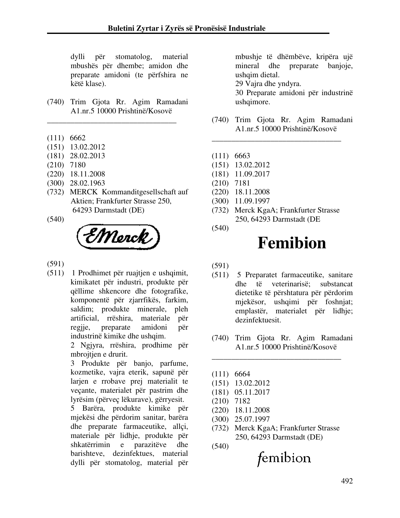 Faqja 492 e buletinit