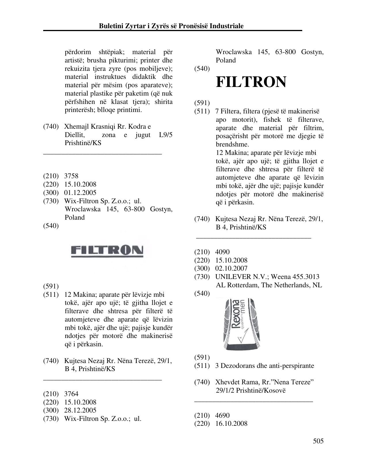 Faqja 505 e buletinit
