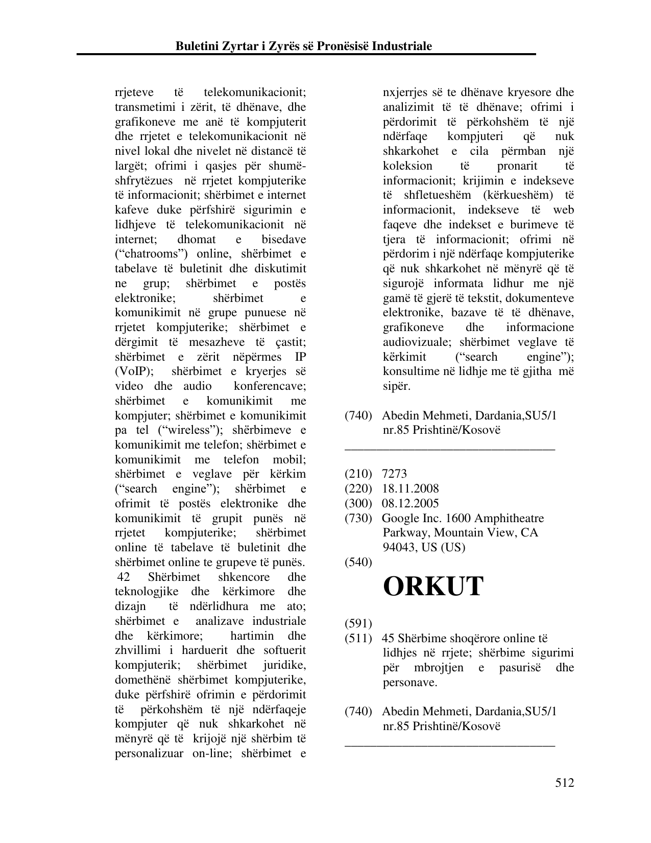 Faqja 512 e buletinit