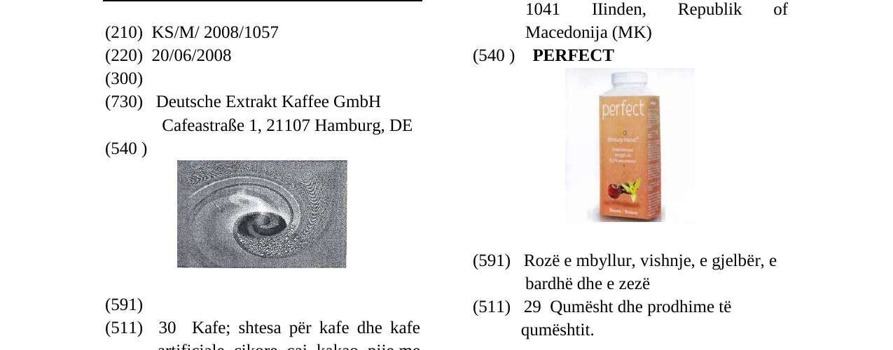 Zëri i markës Markë figurative në buletin
