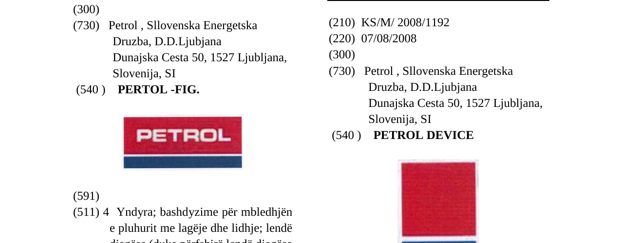 Zëri i markës PETROL DEVICE në buletin