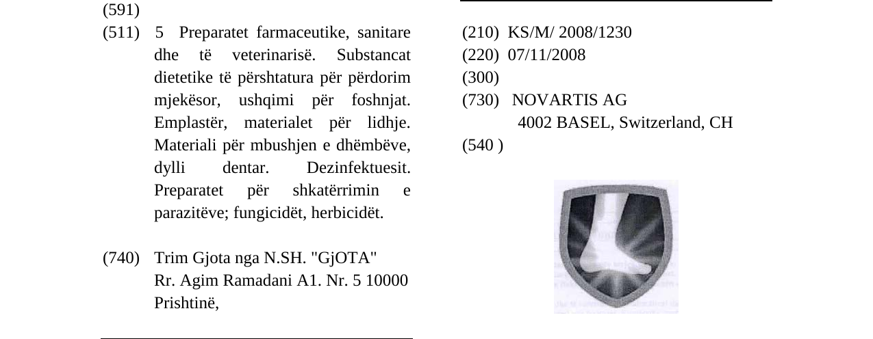 Zëri i markës Markë figurative në buletin