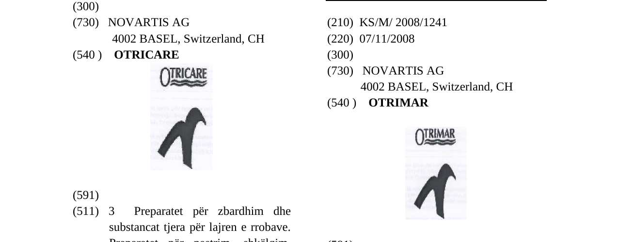 Zëri i markës OTRIMAR në buletin