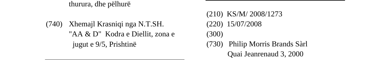 Zëri i markës MARLBORO në buletin