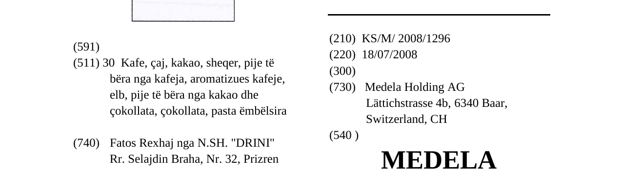 Zëri i markës MEDELA në buletin