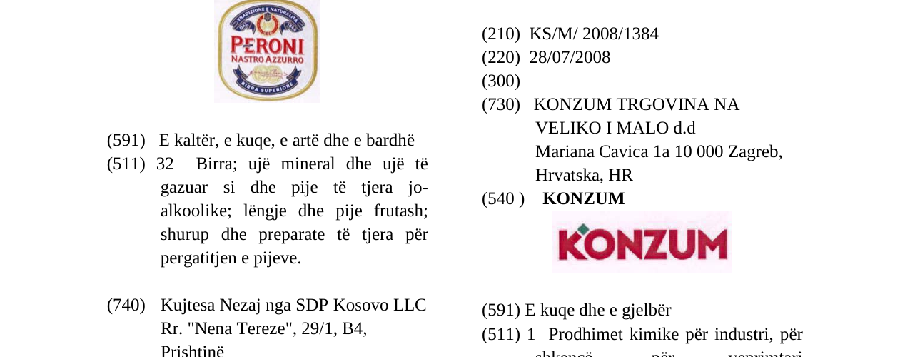 Zëri i markës KONZUM në buletin