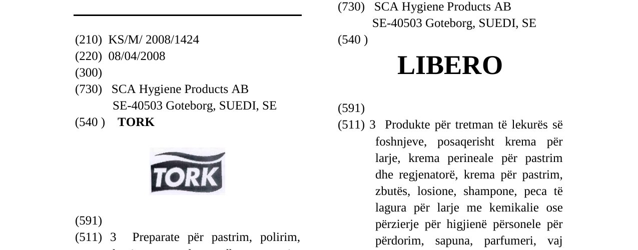 Zëri i markës TORK në buletin