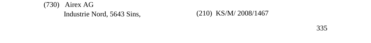 The entry of the trademark KAPA in the bulletin