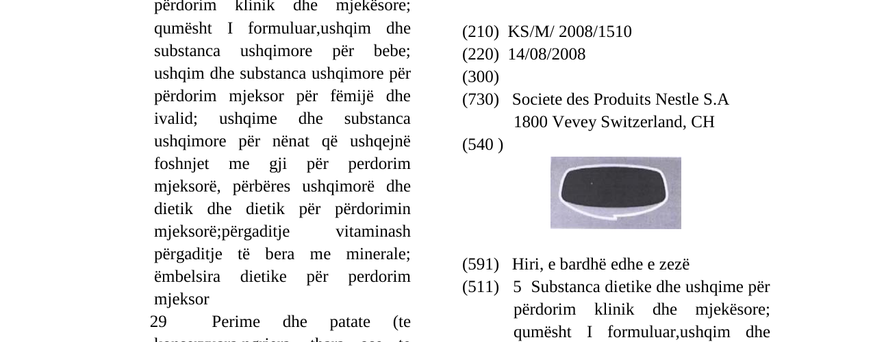 Fig. markasının bültendeki kaydı
