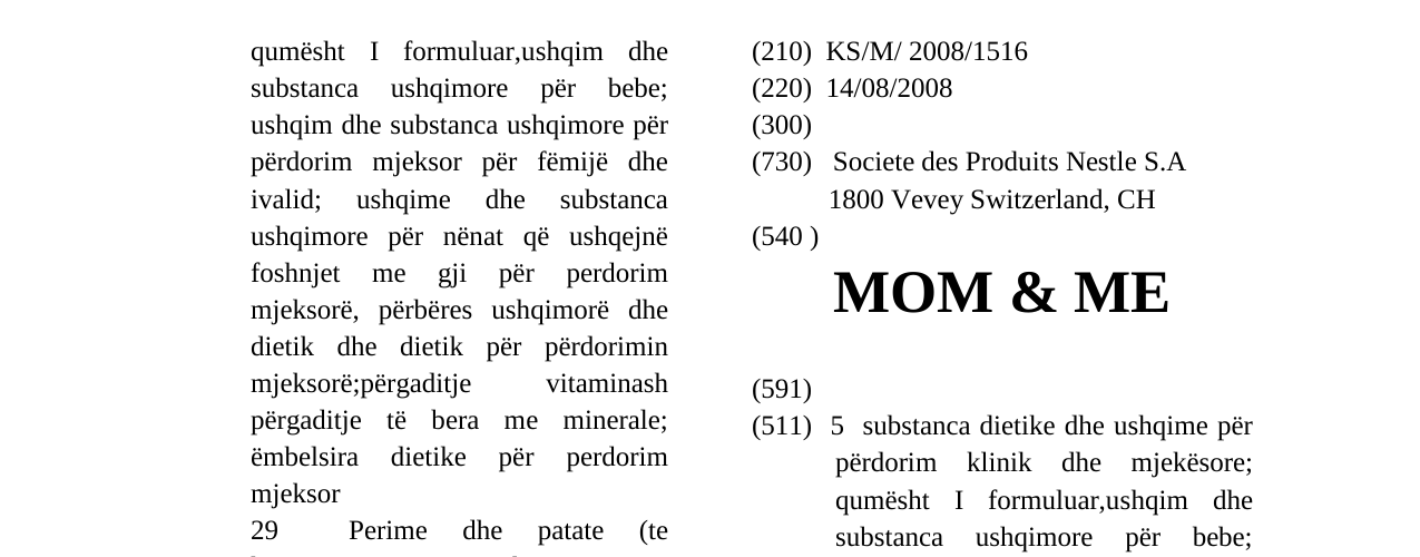 Zëri i markës MOM & ME në buletin