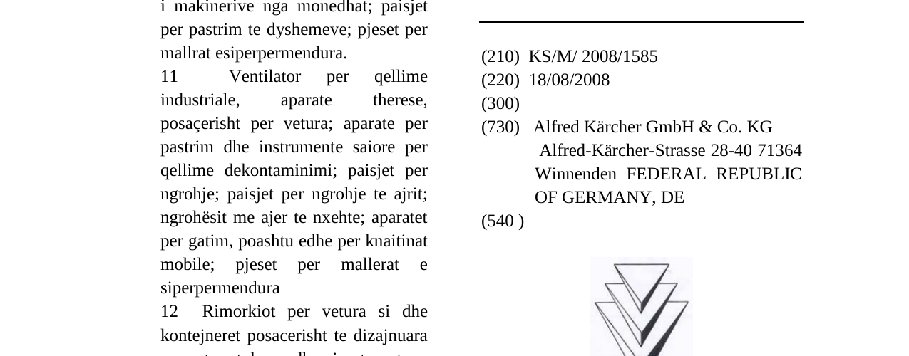 Zëri i markës Markë figurative në buletin