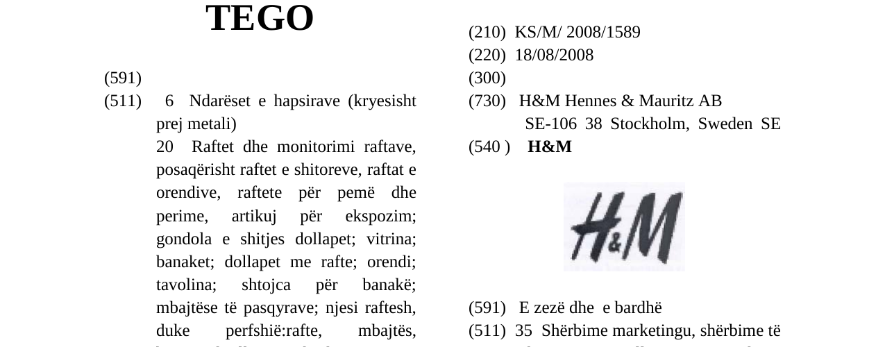 Zëri i markës H&M në buletin