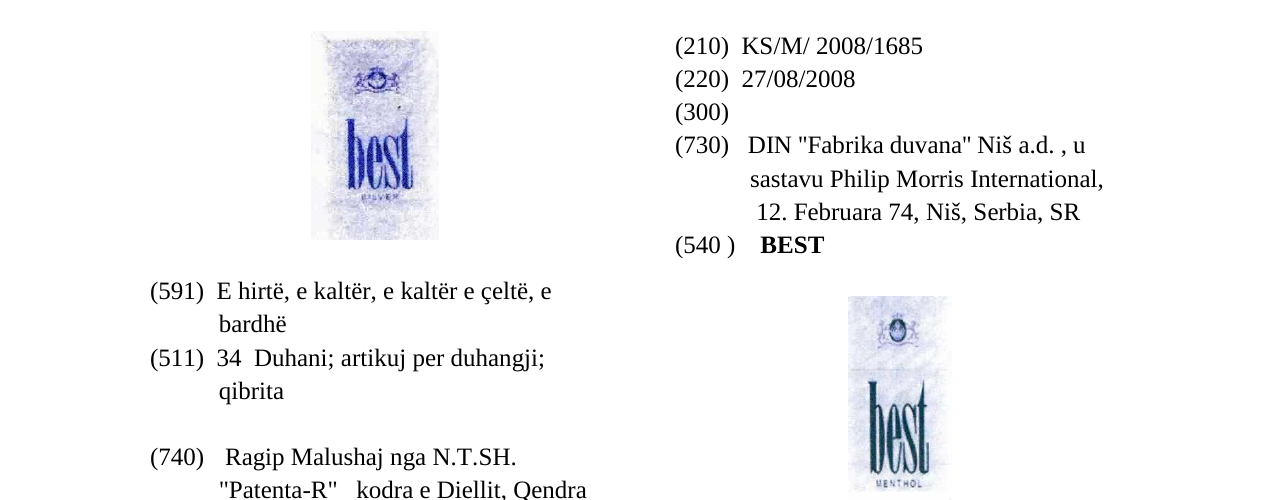 Zëri i markës BEST në buletin