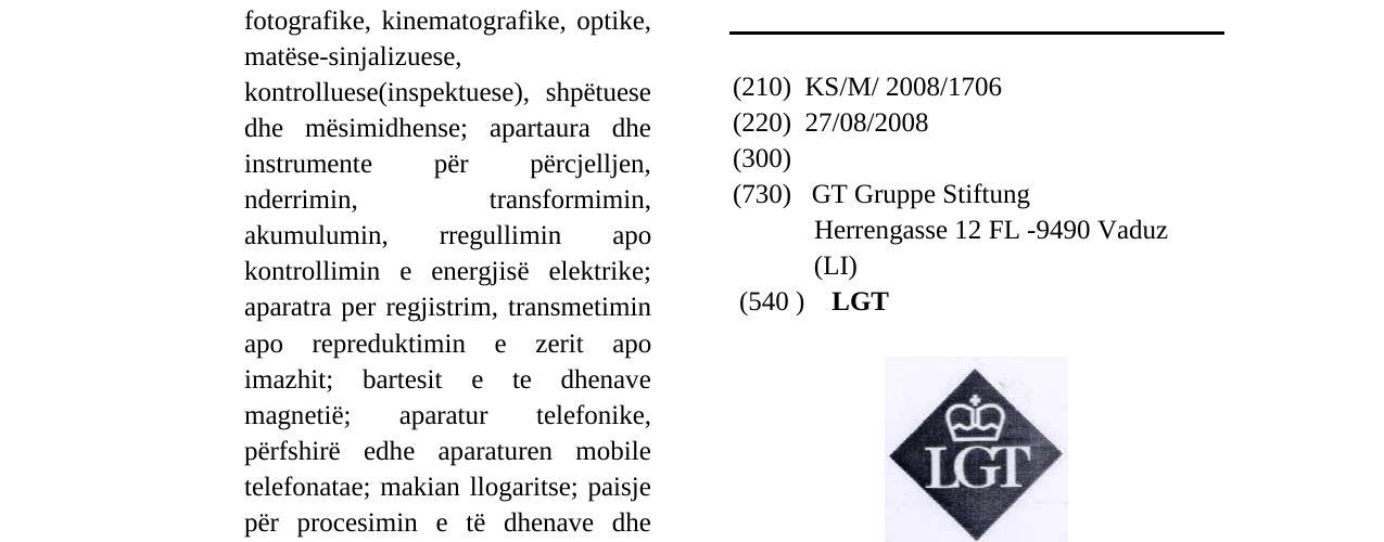 Zëri i markës LGT në buletin
