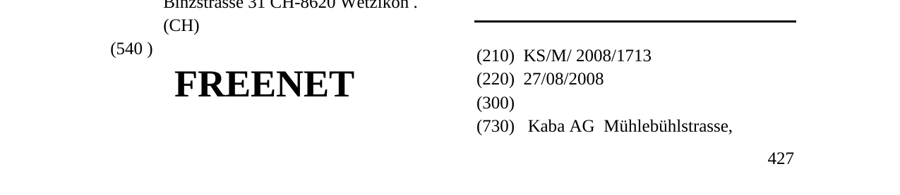 Zëri i markës KABA në buletin