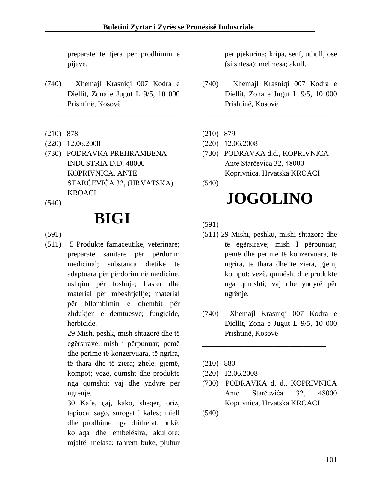 Faqja 101 e buletinit