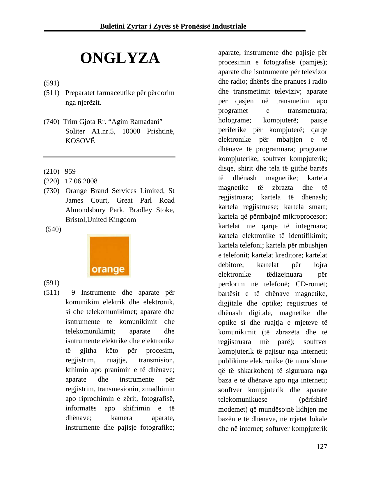 Faqja 127 e buletinit