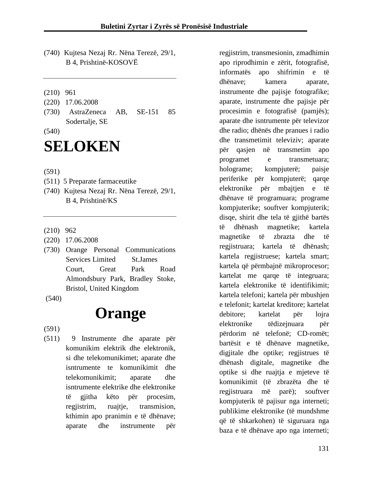 Faqja 131 e buletinit