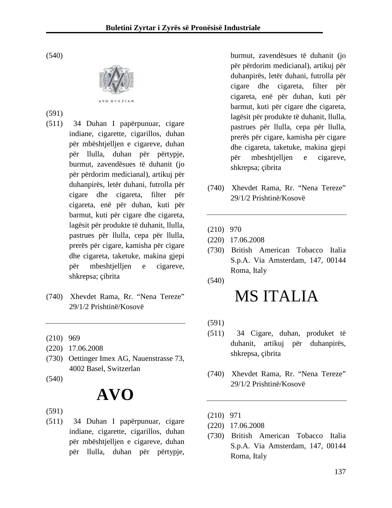 Faqja 137 e buletinit