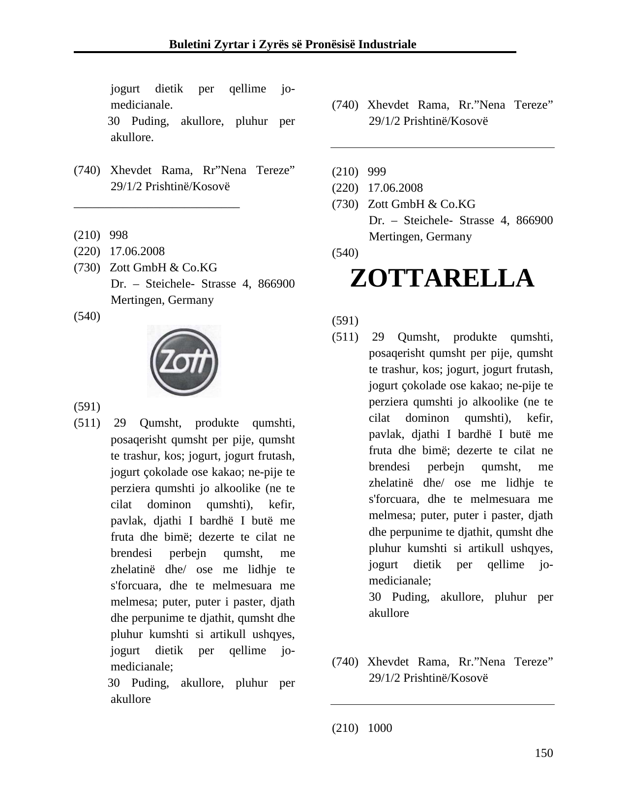 Faqja 150 e buletinit